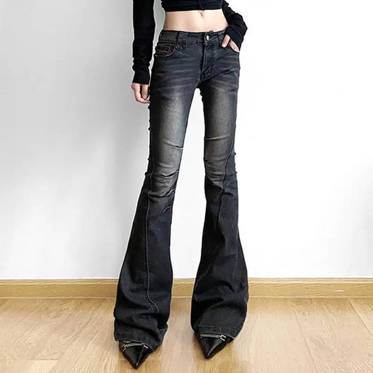 Women Y2K Low Rise Flare Jeans Vintage Bootcut