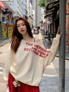 Women’s Y2K Oversized Graphic Long Sleeve T-Shirt – Sexy Streetwear Fall Winter Top