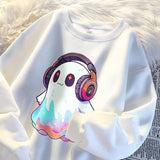 Stylish Ghost Headphones Pullover Autumn Comfort for Men