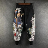 Streetwear Harajuku Jogger Herren Patchwork Haremshose