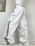 2024 New Women's Striped Wide Leg Sweatpants