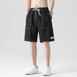 Cotton Cargo Shorts For Men Loose Fit Y2k Streetwear Style