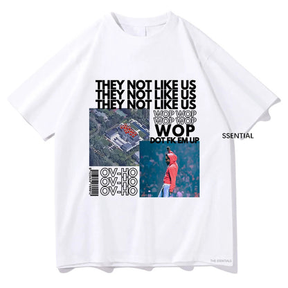 Kendrick Lamar Not Like Us Tshirt Clothing Harajuku Kawaii Tops Summer