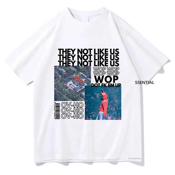 Kendrick Lamar Not Like Us Tshirt Clothing Harajuku Kawaii Tops Summer