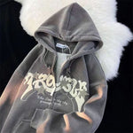 Goth Embroidery Hoodies Unleash Your Urban Dark Style