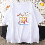 Cute Kawaii Popcorn T-Shirt Woman Cute Graphic