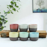 120ML Creativity Retro Teacups Rough Pottery