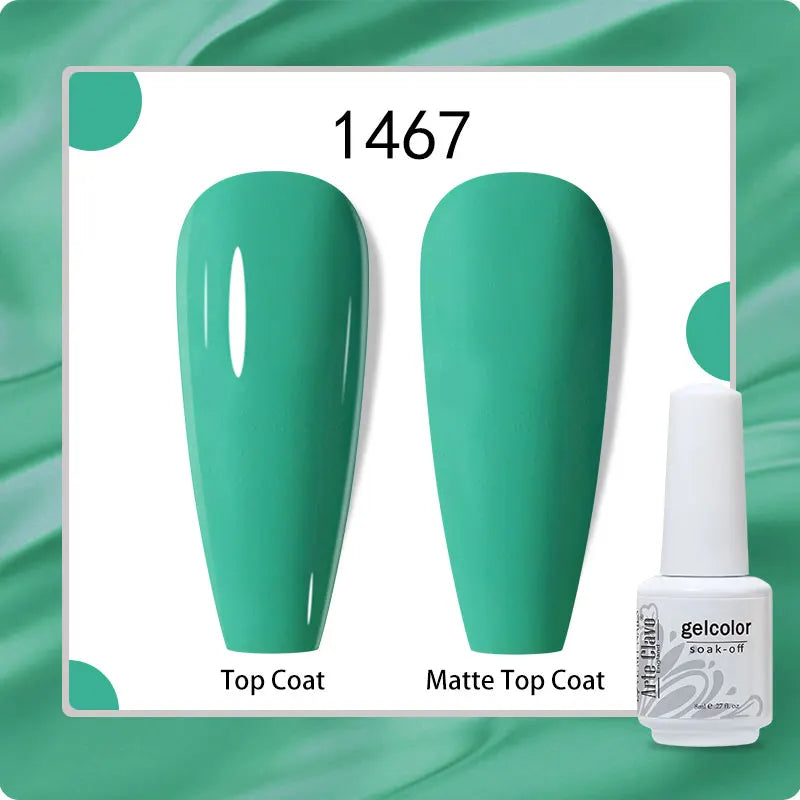 8ml Pure Color Gel Nail Polish Nail Art Manicure Semi Permanent