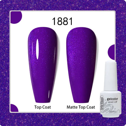 8ml Pure Color Gel Nail Polish Nail Art Manicure Semi Permanent