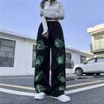 Elastic Waist Streetwear Fashion Loose Trousers