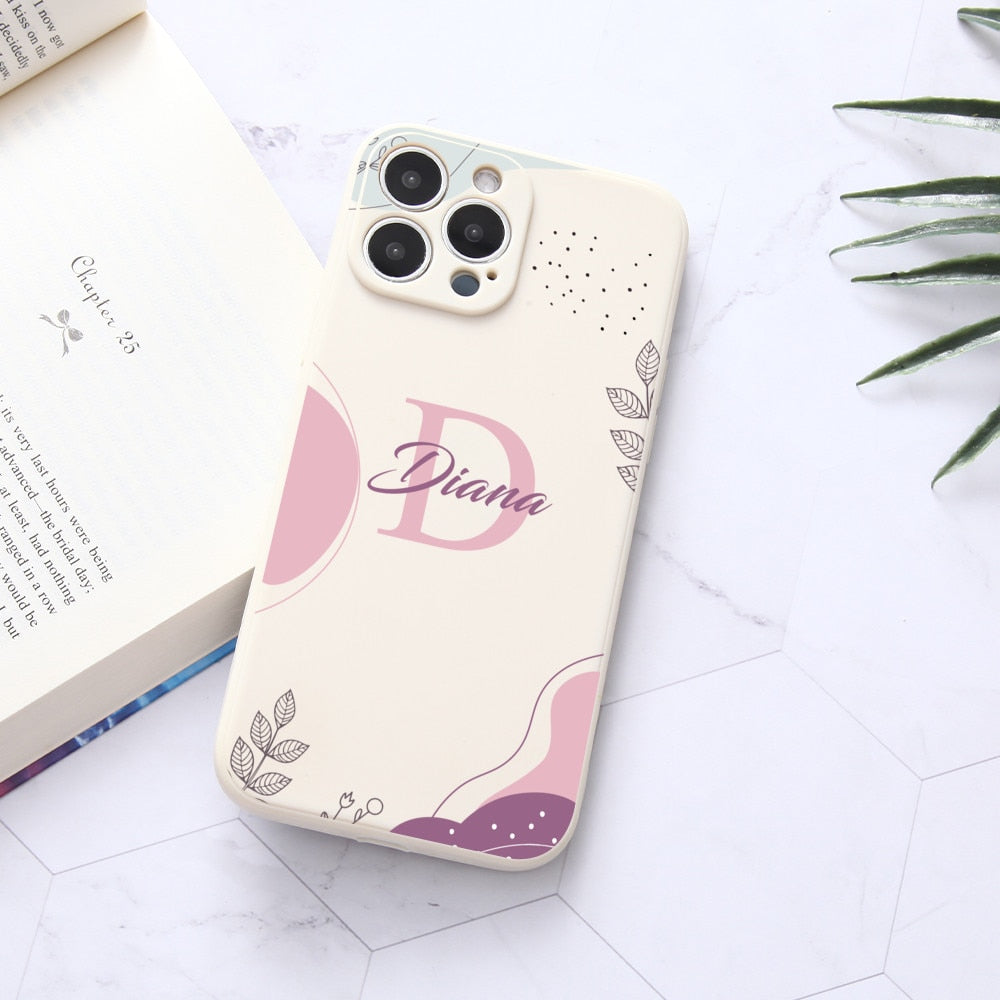 Blumen Handyhülle für iPhone personalisierte Softcover