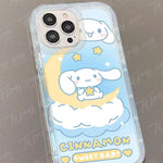 Sanrio Hello Kitty Pochacco Silikon-Telefonhülle für iPhone, transparente Rückseite