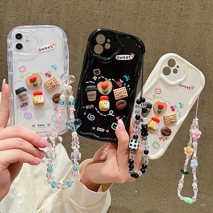 Korean Cute 3D Coffee Phone Case For iPhone