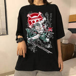 Cartoon Japanisches Anime T-Shirt Streetwear Kawaii Grafik