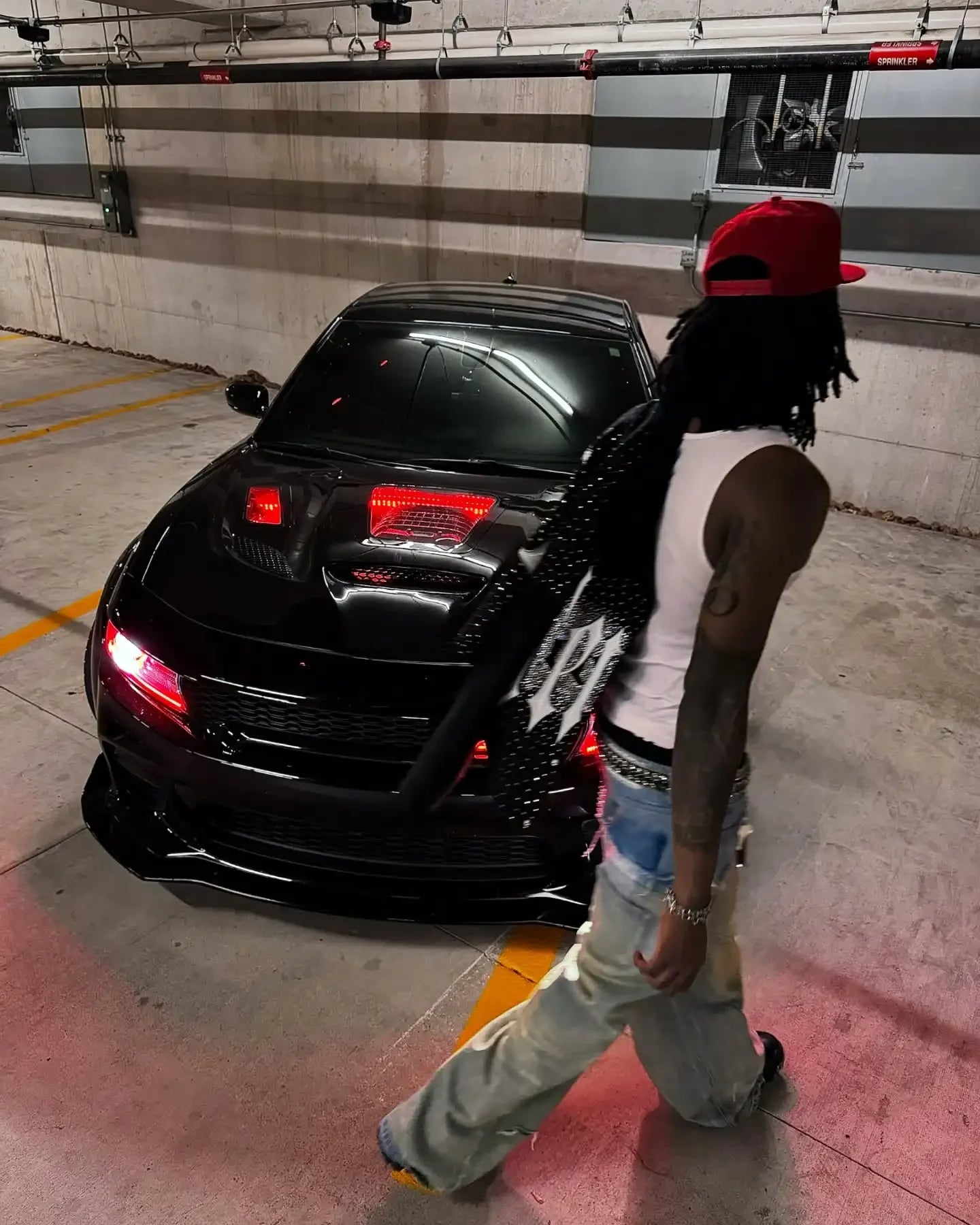 Gothic Harajuku Y2K Baggy Jeans for Men Streetwear Trousers