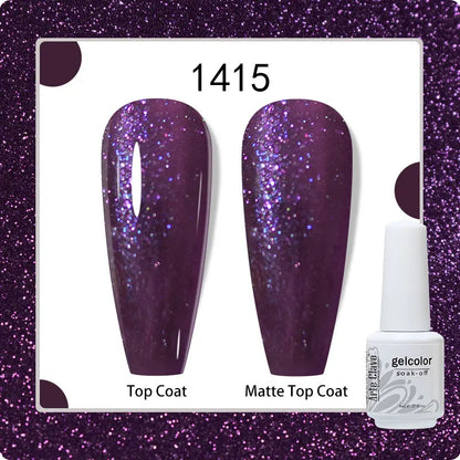 8ml Pure Color Gel Nail Polish Nail Art Manicure Semi Permanent