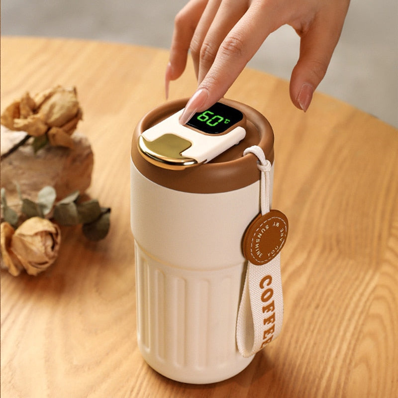 Mug Vacuum Stainless Steel Cup Smart Thermos Bottle For Coffee