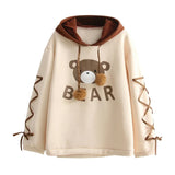 Adorable 2024 Spring Fashion: Y2K Kawaii Hoodies with Plus Velvet for Women