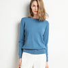 Womens Cashmere Blend Sweater Slim Fit O Neck Knit Pullover Plus Size