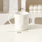 400ml Simple Color Ceramic Cup High-value Coffee Cups Large-capacity Mugs