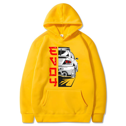 Men Hoodie Harajuku Cartoon Anime Kawaii Car Casual