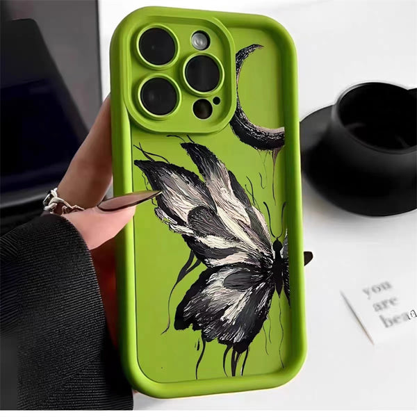 Art Oil Painting Butterfly Soft Case for IPhone