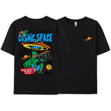 Cosmic Space Ufo Aliens Funny Graphic Printed Male