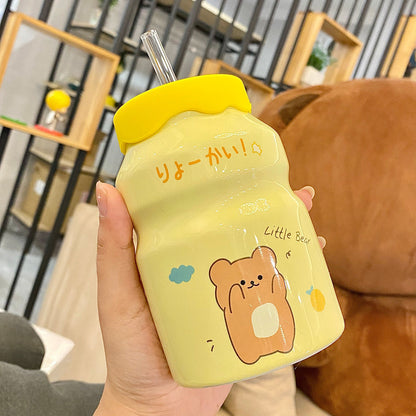 Mugs Cartoon Pictures Water Cup Bottle Girls Children