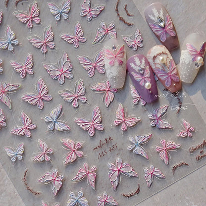 Bronzing Gilded Butterfly Nail Art