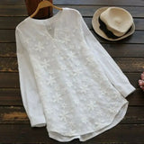 2024 Summer Hot Blouse Women Lace Tops V Neck