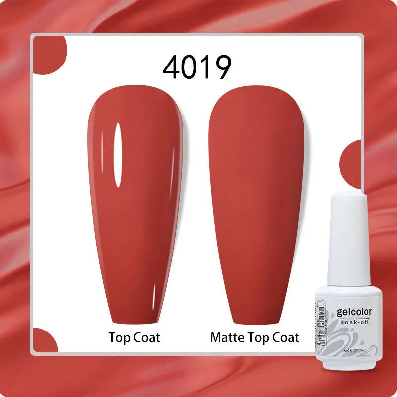 8ml Pure Color Gel Nail Polish Nail Art Manicure Semi Permanent