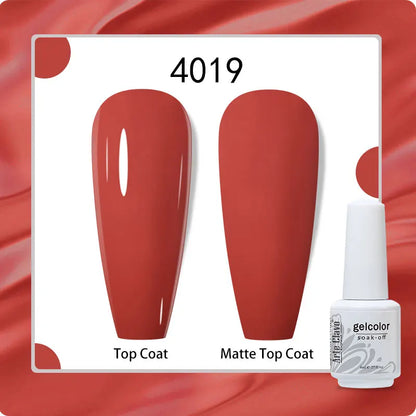 8ml Pure Color Gel Nail Polish Nail Art Manicure Semi Permanent