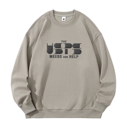 Men’s Long Sleeve Hoodie 2024 Fall Loose Fit Casual Streetwear