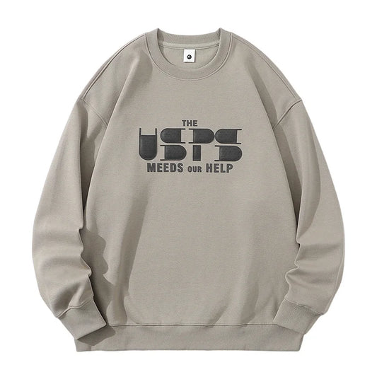 Men’s Long Sleeve Hoodie 2024 Fall Loose Fit Casual Streetwear