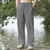 Men's Beach Pants JoggersStreetwear Cotton Linen Sweatpants Casual