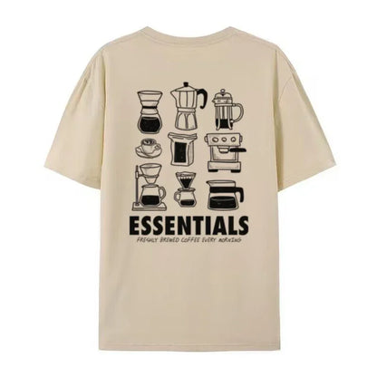 Barista Coffee Shirt Y2K Streetwear Cotton Tee Unisex Back Print
