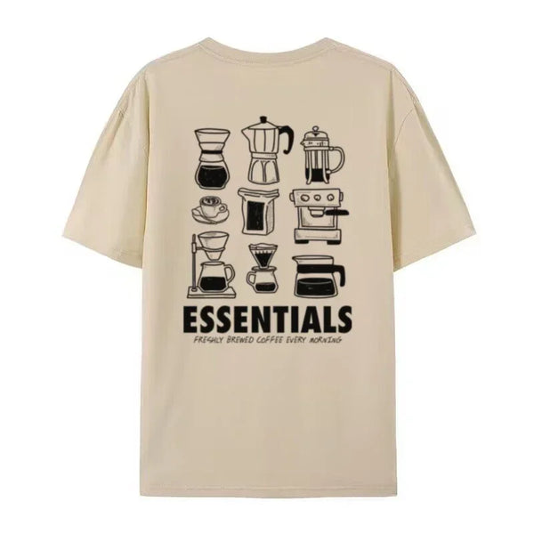 Barista Coffee Shirt Y2K Streetwear Cotton Tee Unisex Back Print