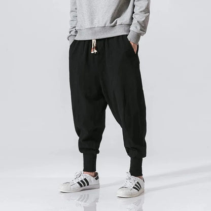 Elastic Waist Streetwear Joggers New Baggy Drop-crotch Pants