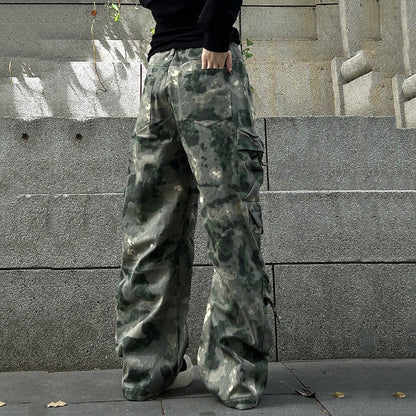 Fisherman Aesthetic Camouflage Men Cargo Pants Trend