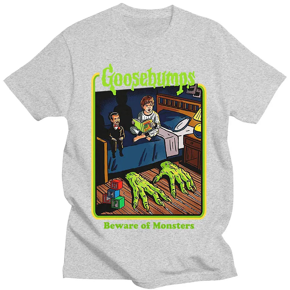 Vintage Goosebumps Horror Anime Men Women T-Shirt