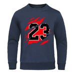 Muster 23 Herren Casual Sweatshirt Klassischer Stil mit Tasche und Fleece