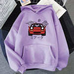 Harajuku japanische Automotive Miata MX5 gedruckt Mode Streetwear Casual Loose