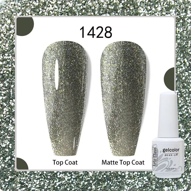 8ml Pure Color Gel Nail Polish Nail Art Manicure Semi Permanent