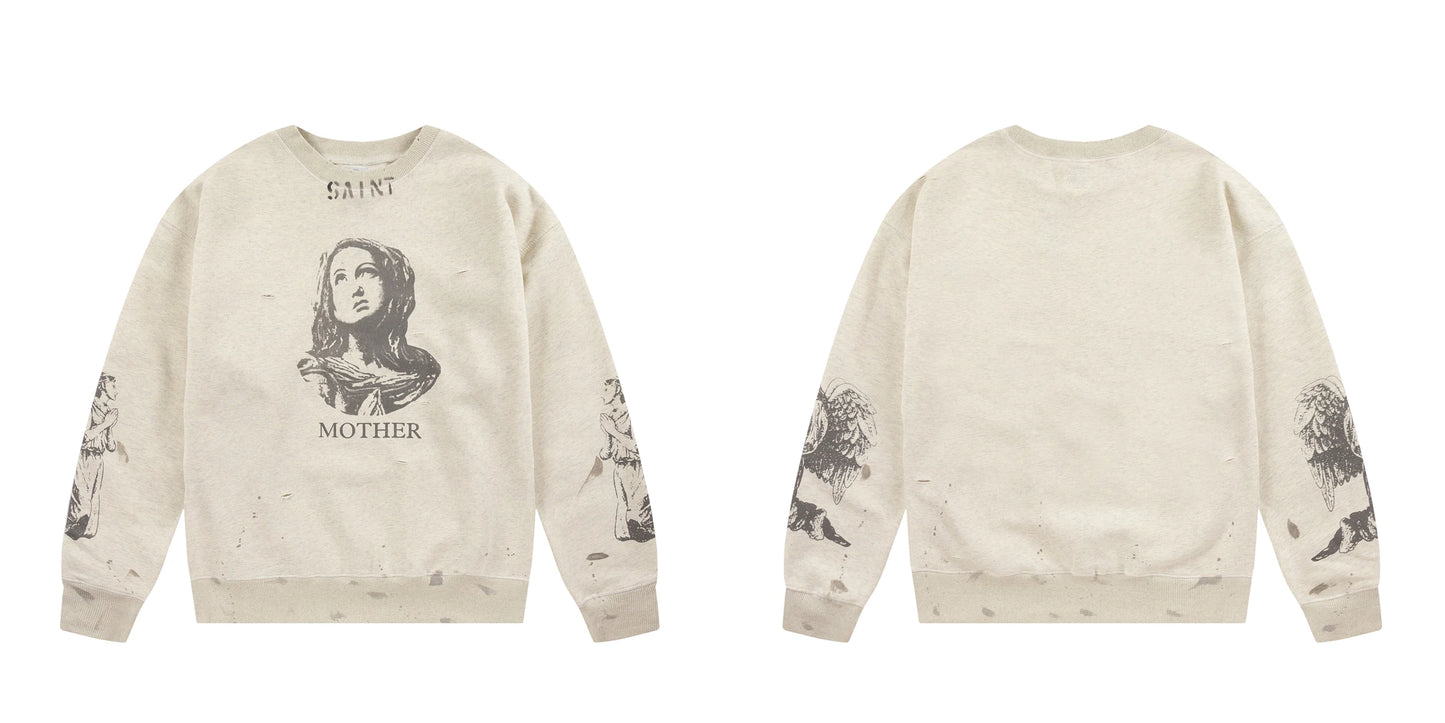 Saint of Michael Oversized Graphic Hoodie Men’s Streetwear Yao