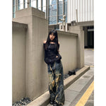 Gothic Y2k Cargo Jeans Harajuku 2000s Trashy Zerrissene Hose Streetwear 