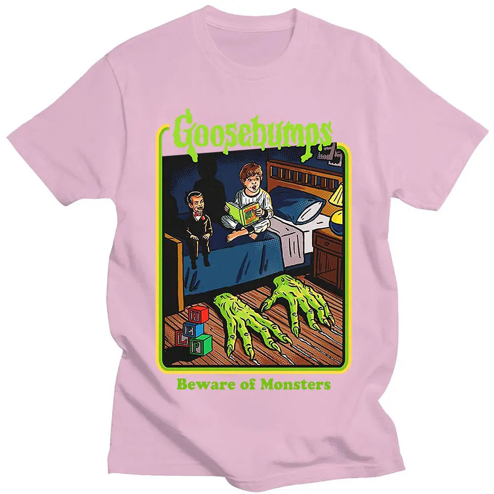 Vintage Goosebumps Horror Anime Men Women T-Shirt