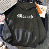 Blessed Printed Hoodies Clothing Pullover Sweatshirt