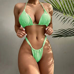 2024 Hot Spring Bikini-Set mit hoher Taille