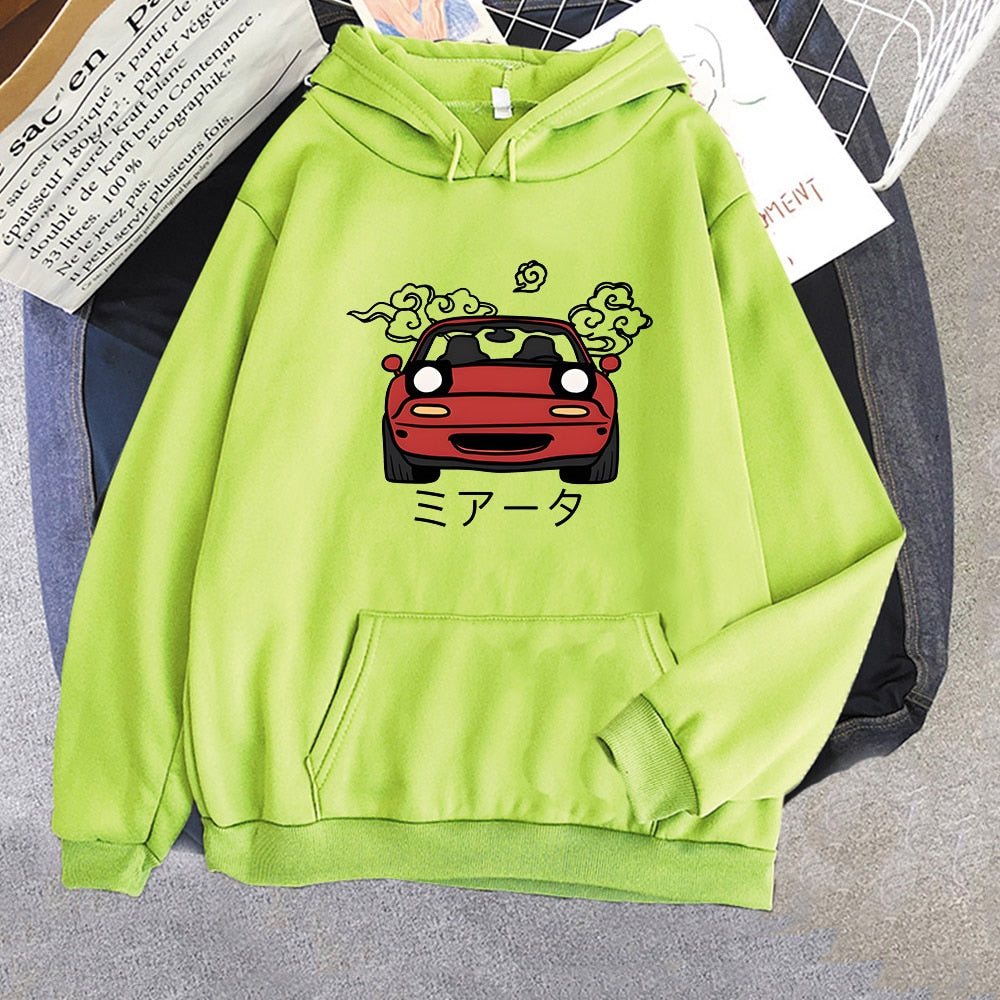 Männer Hoodies JDM japanischer Automotive bedruckter Pullover