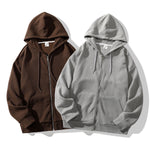 Men Zipper Hoodies Sweatshirts Jackets Male Casual